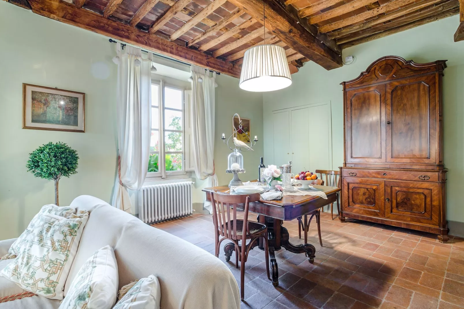 Il Frantoio Farmhouse Apartment - Eetkamer