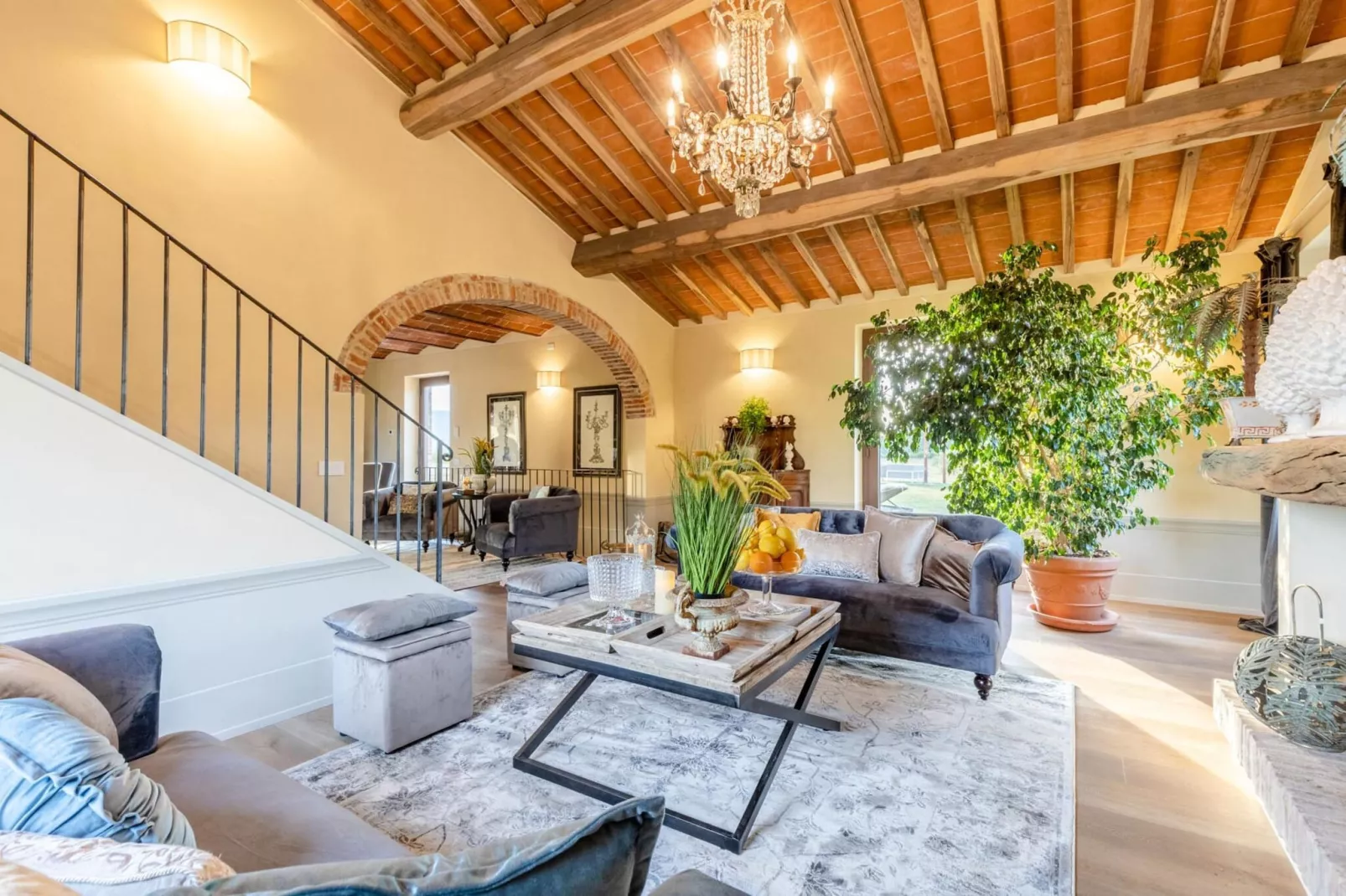 Il Conte Farmhouse Retreat - Woonkamer