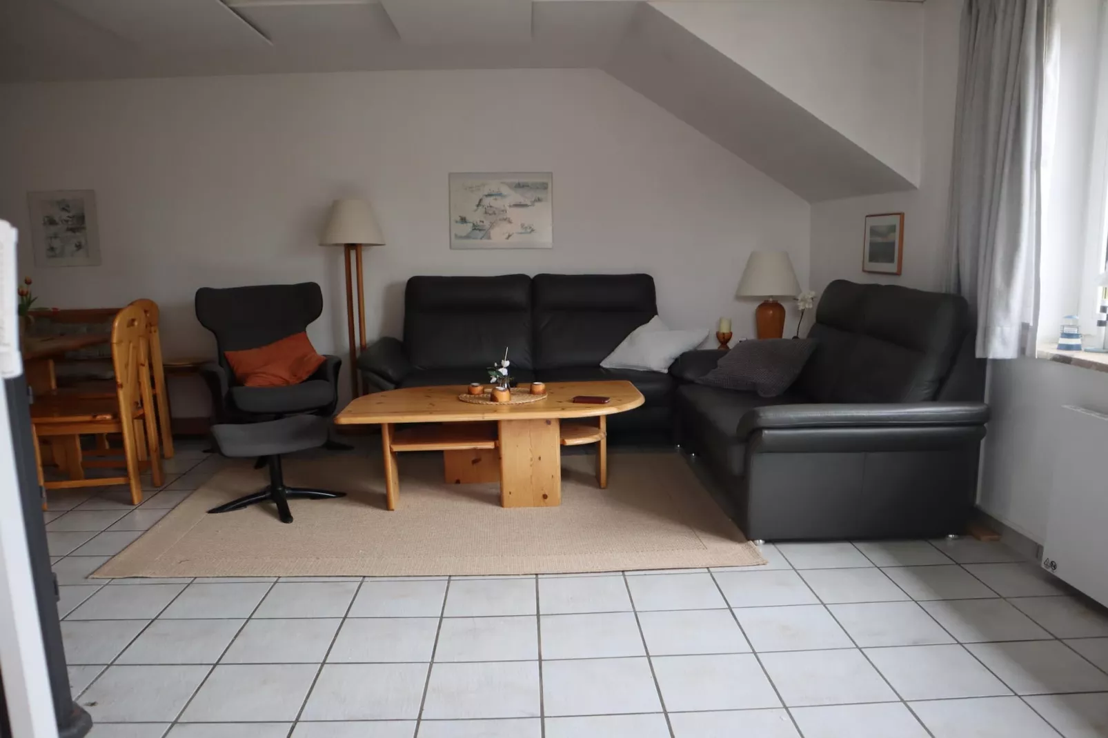 Ferienwohnung Meeresrauschen - Woonkamer
