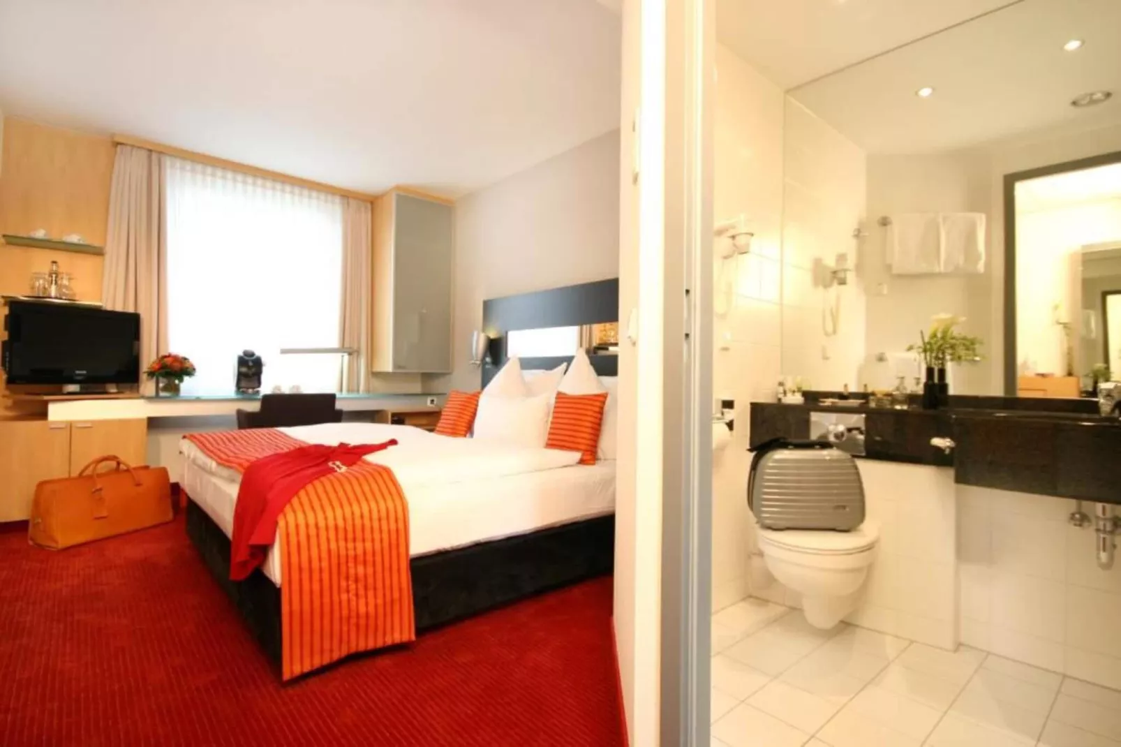 Hotel Düsseldorf - Deluxe Double room - Slaapkamer