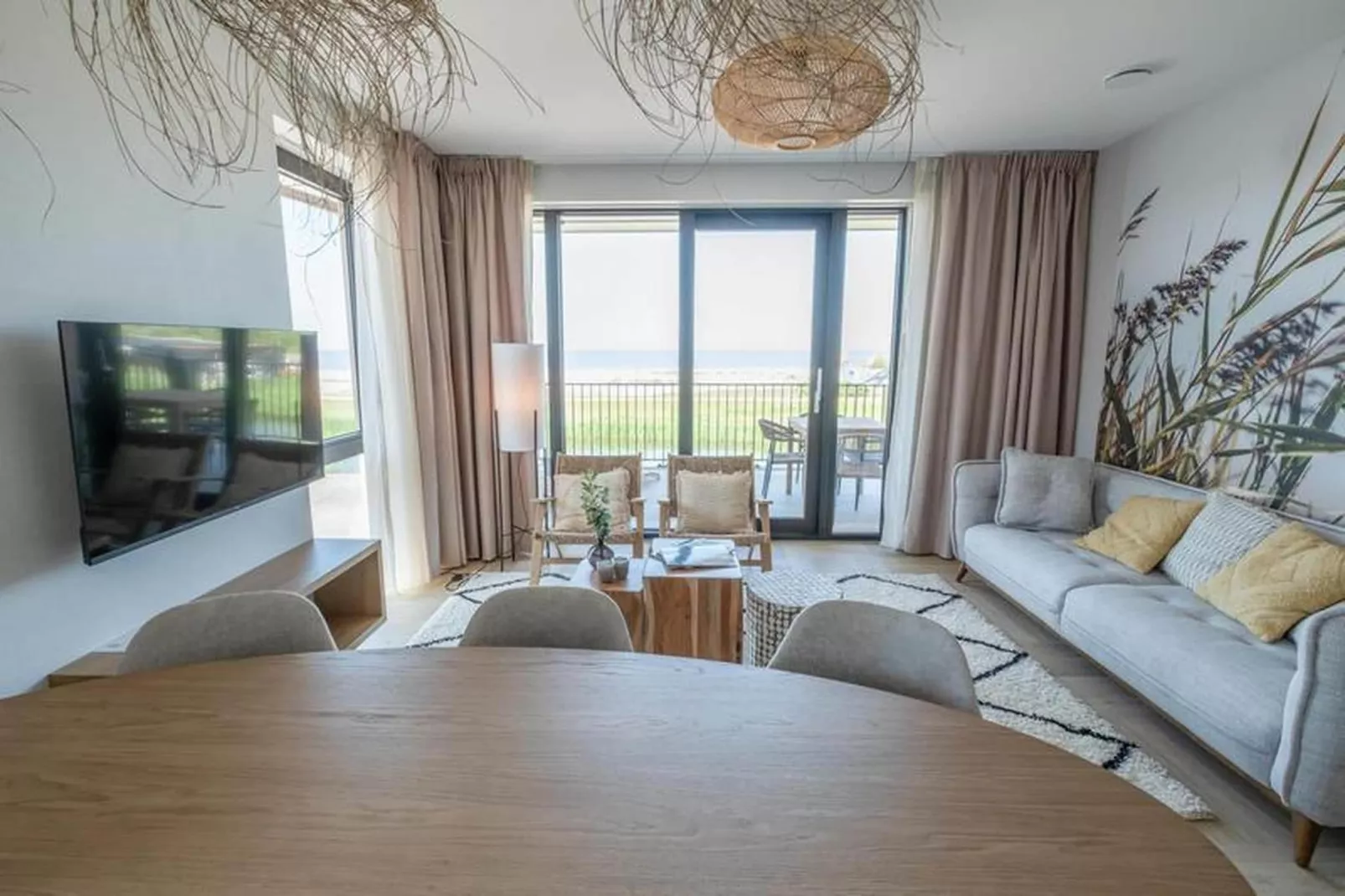 Luxury Beach Apartment | 4 Pers. - Woonkamer