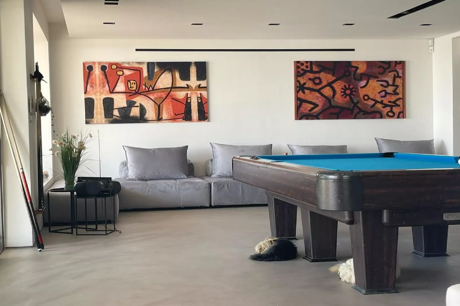 Luxury Villa at Vrahniou - Woonkamer