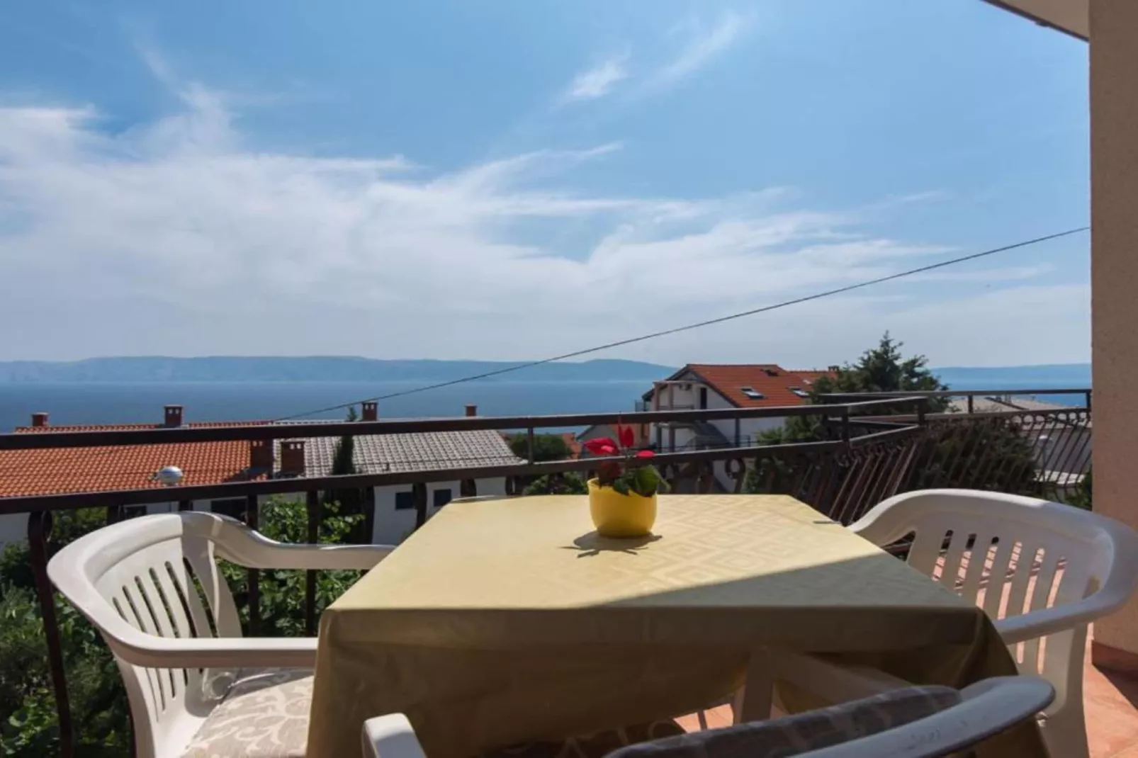 Apartments Marko - Three Bedroom Apartment with Sea View - Terrasbalkon