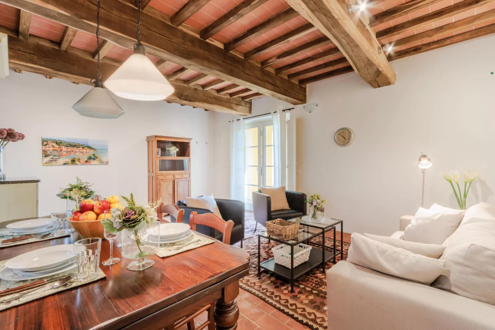 Casa Lucchese at Borghetto Farmhouse - Woonkamer