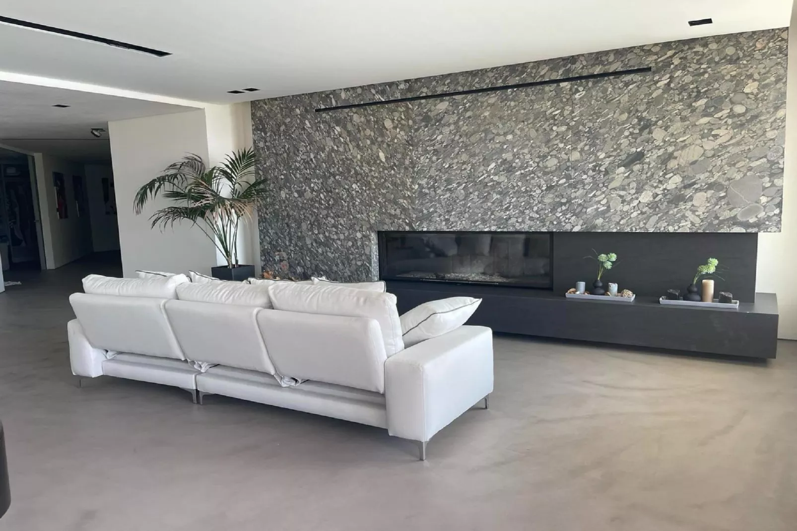 Luxury Villa at Vrahniou - Woonkamer
