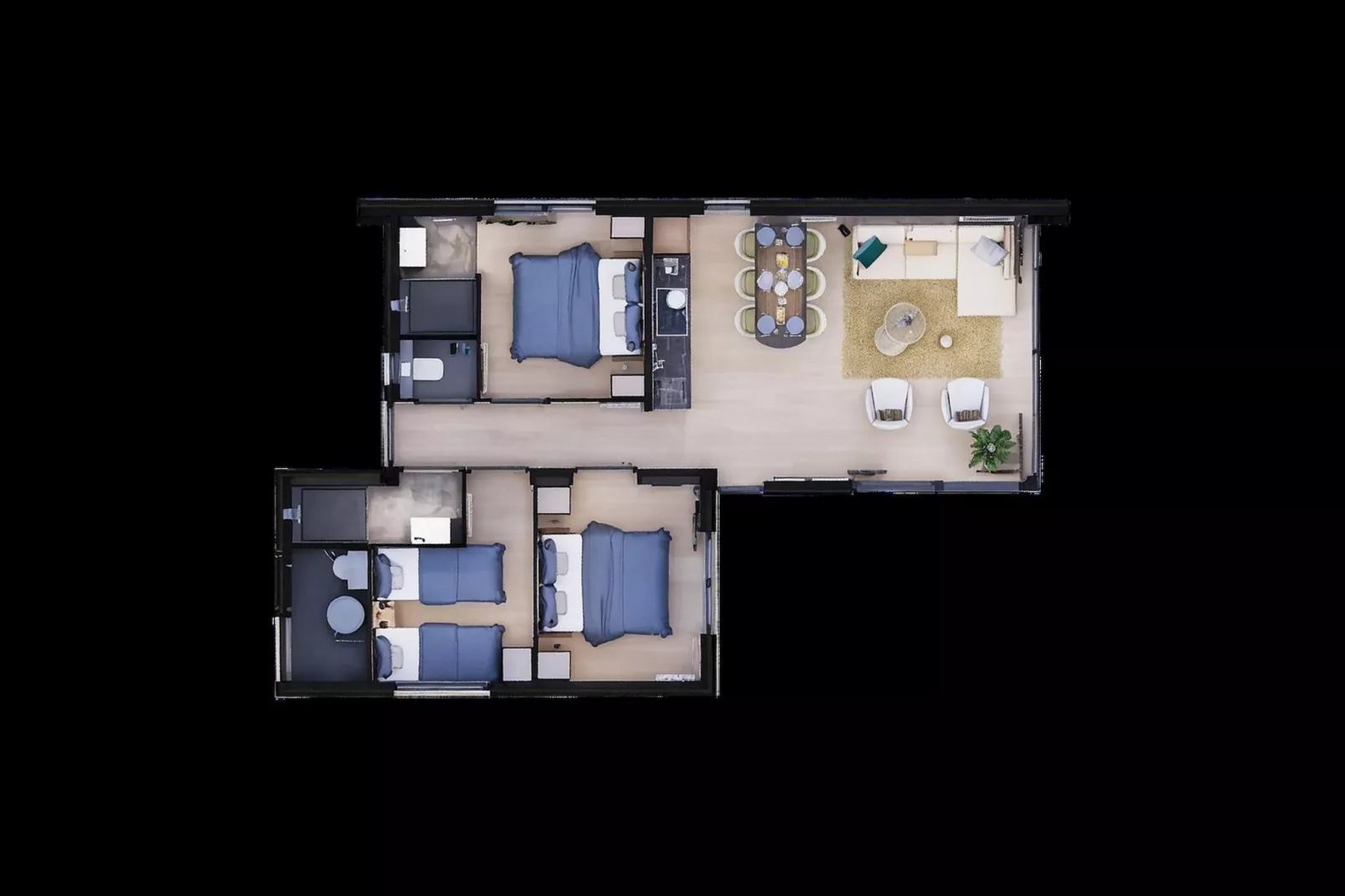 Villa L-Meerzicht | 6 Pers. - Plattegrond