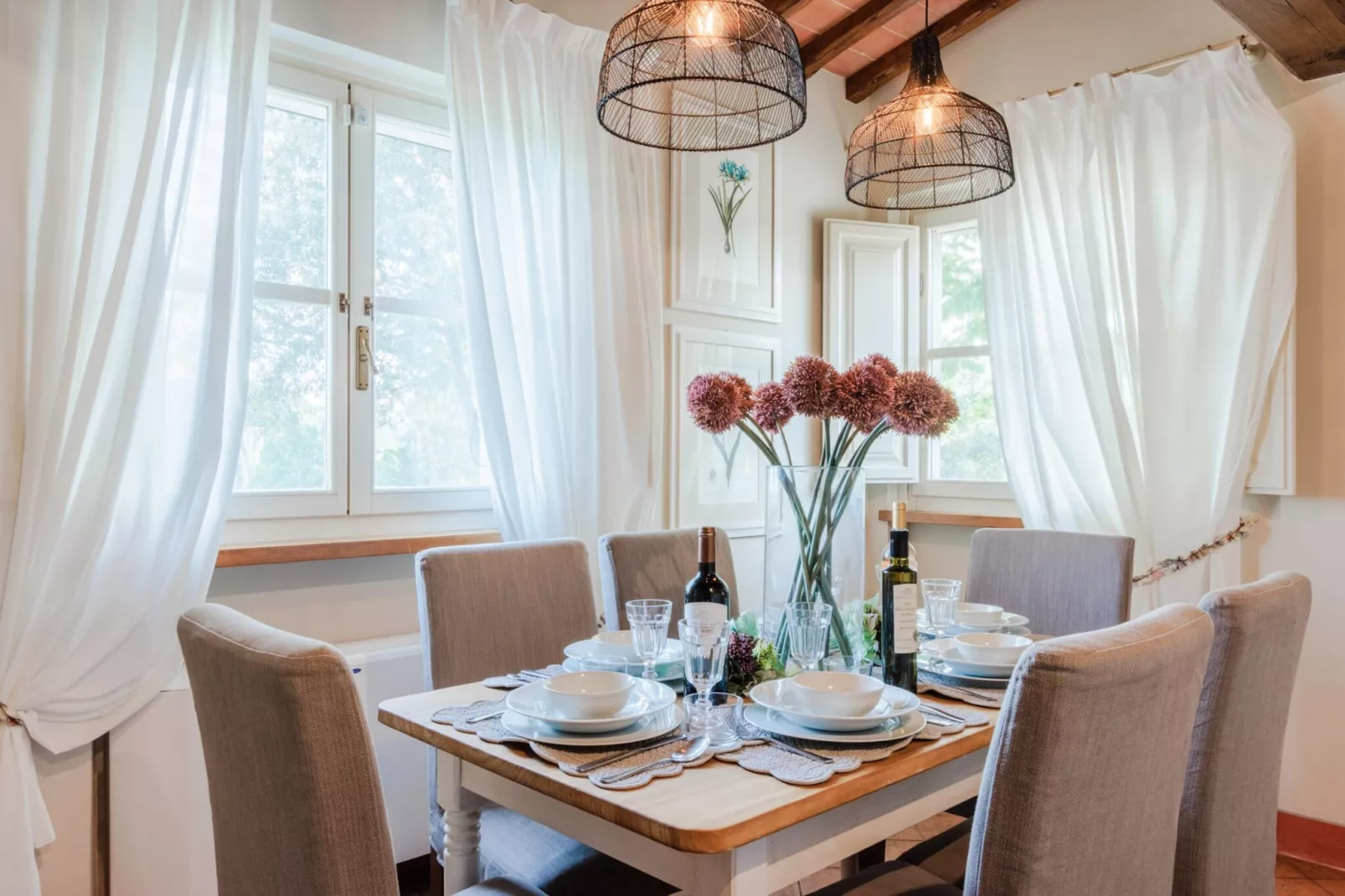 Cicale Farmhouse, 3 bedrooms Farmhouse with Pool - Eetkamer