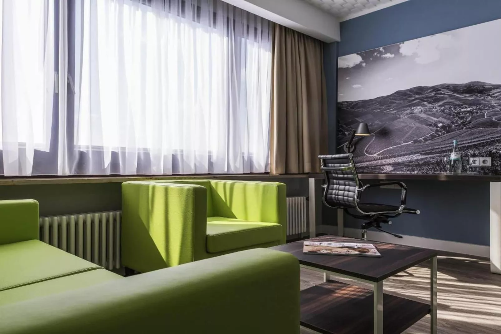 Offenburg City - Superior Twin Room - Woonkamer