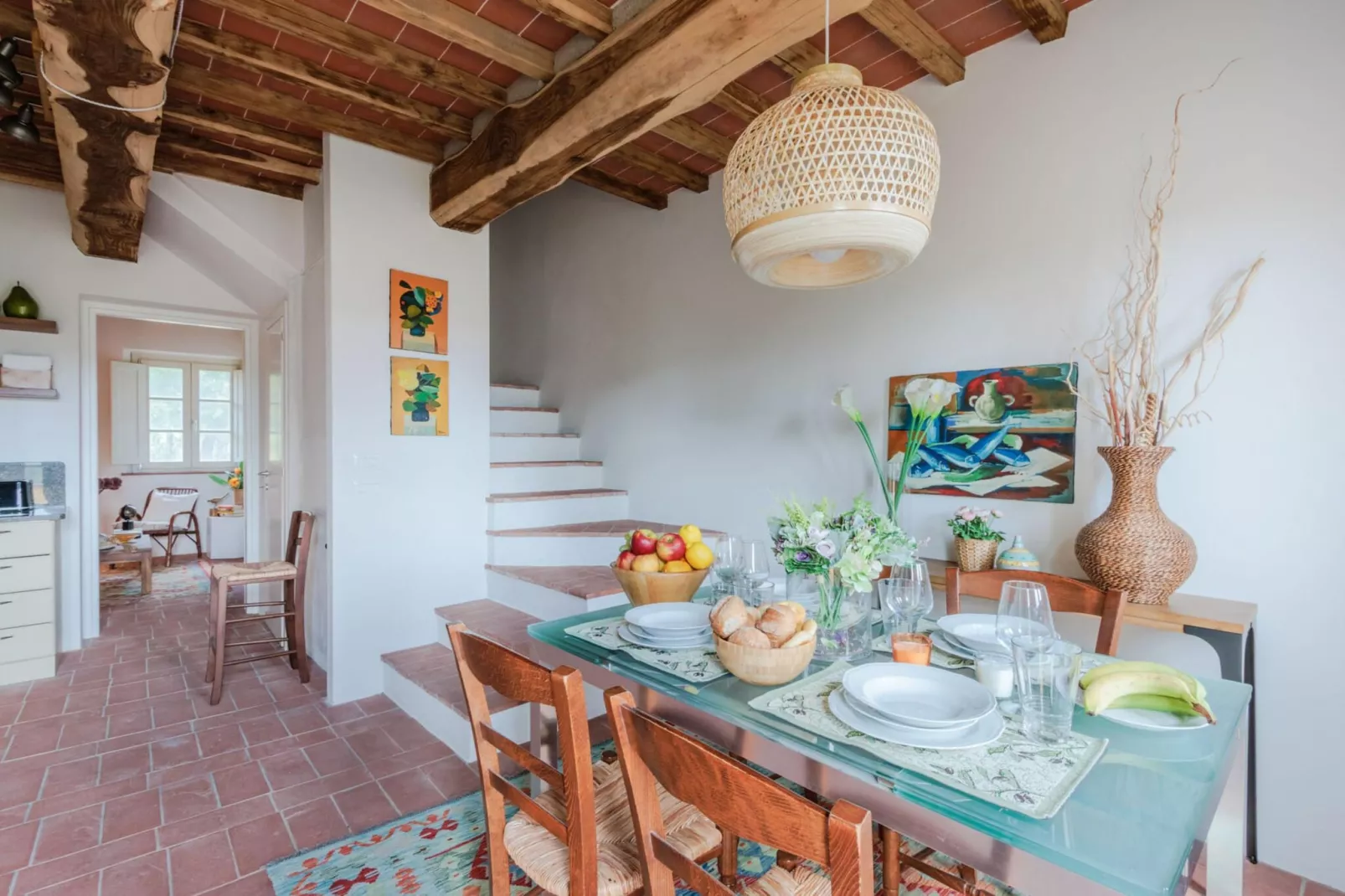 Casa Bellavista at Borghetto Farmhouse - Eetkamer