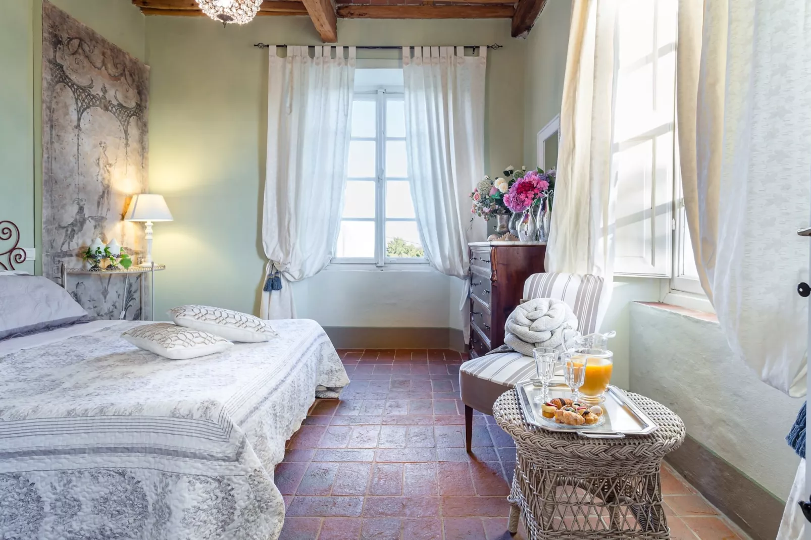 Il Frantoio Farmhouse Apartment - Slaapkamer