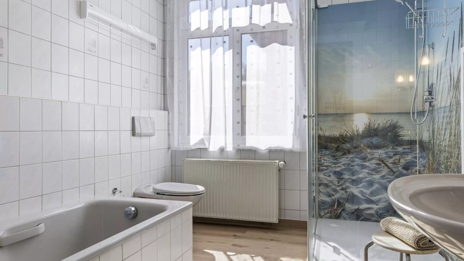 Villa Erika W7 Marianne mit Strandkorb - Badkamer