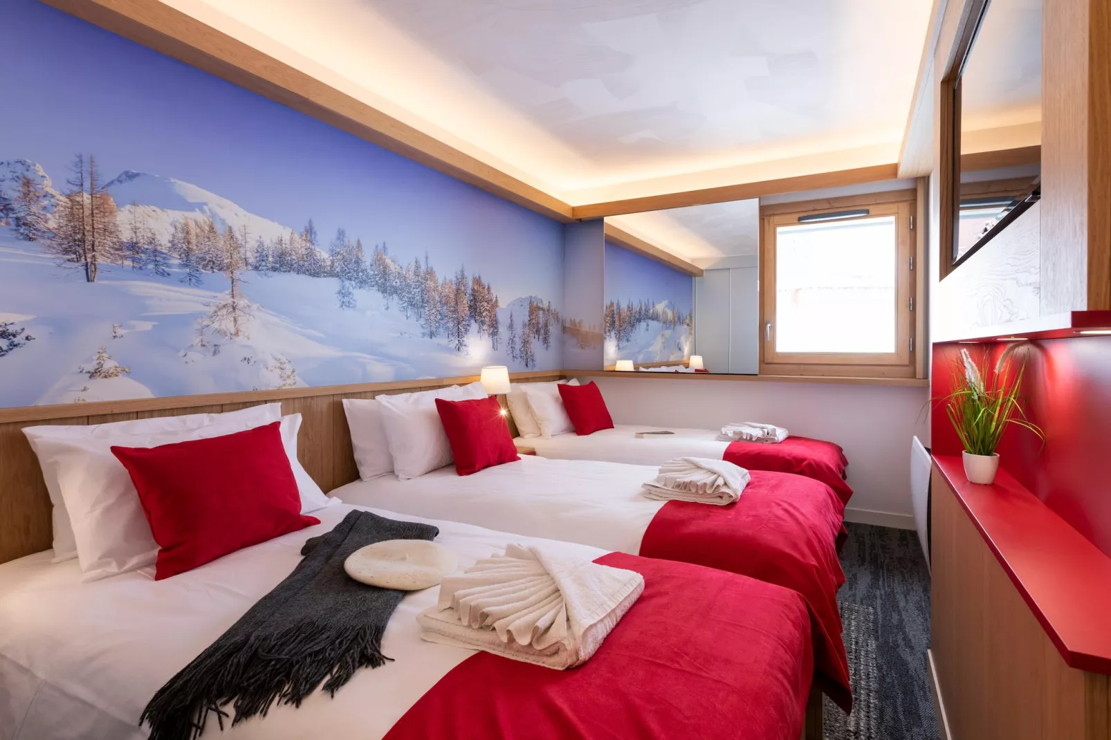 Village Club MMV Plagne 2000  Room for 3 people - Slaapkamer