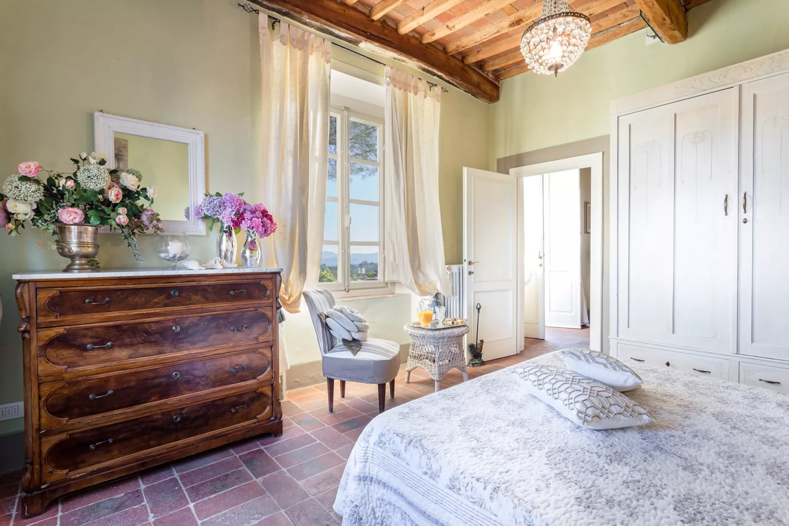 Il Frantoio Farmhouse Apartment - Slaapkamer