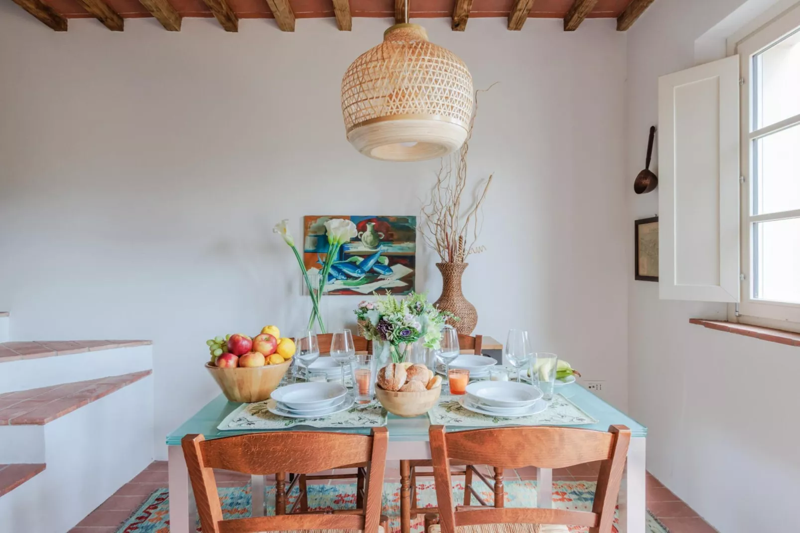 Casa Bellavista at Borghetto Farmhouse - Eetkamer
