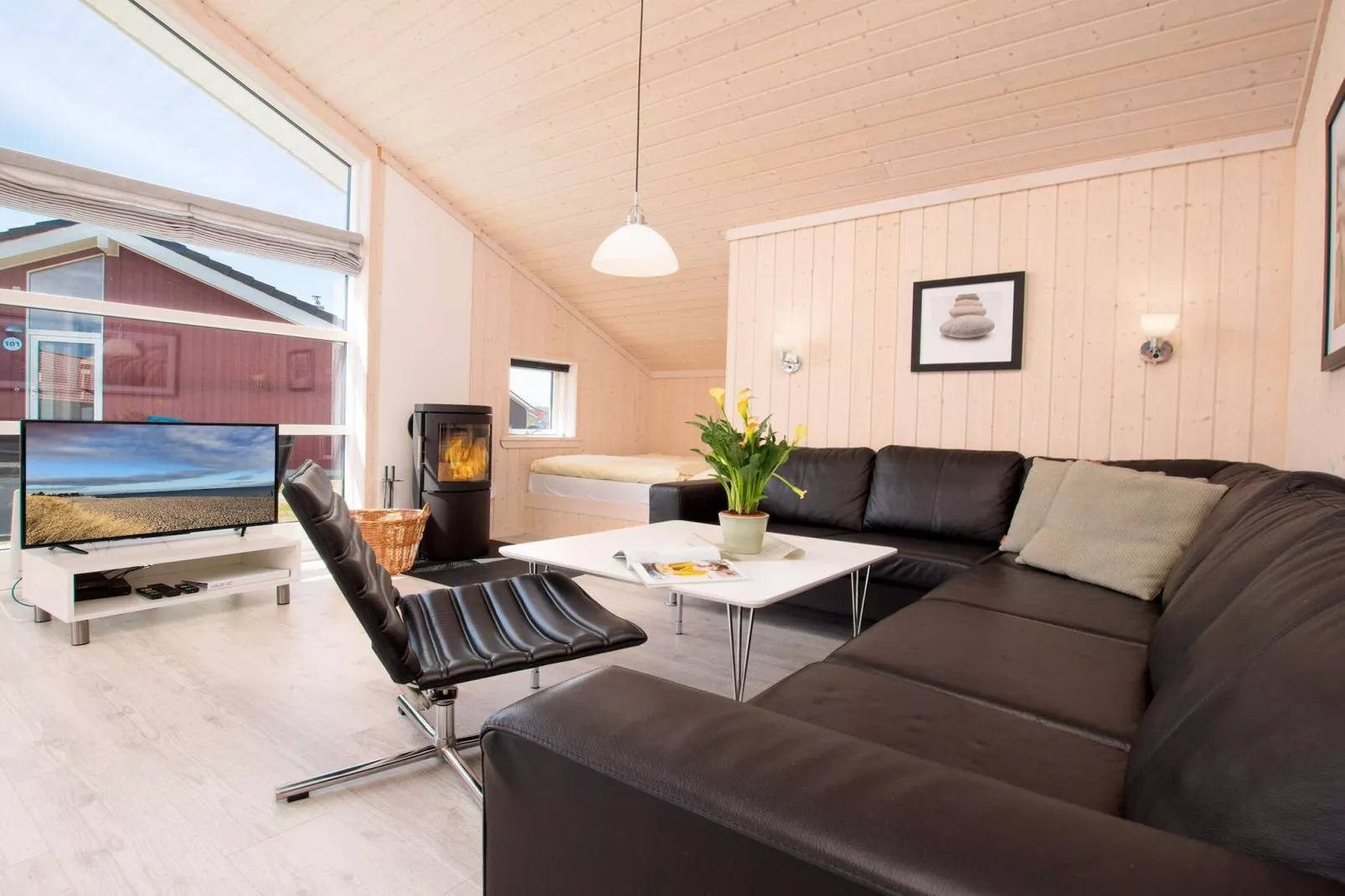 Modern Baltisch toevluchtsoord met privésauna - Binnen