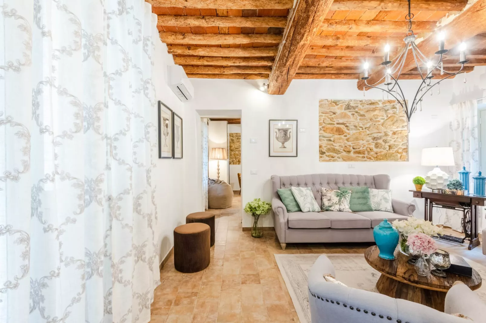 Molino Giusti Farmhouse - Woonkamer