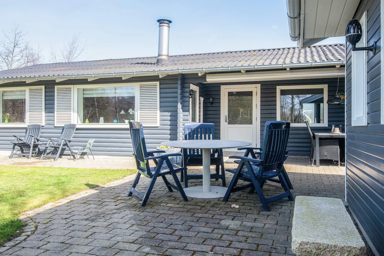 Huis met houtkachel en aanbouw - Uitzicht