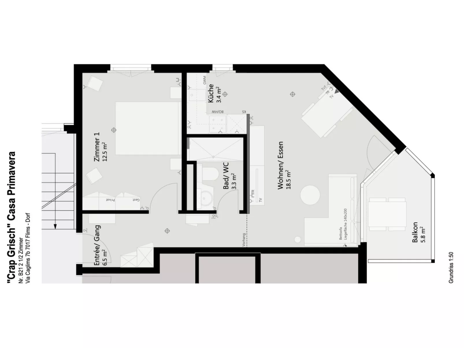 Casa Primavera B21, (Flims Dorf), - Binnen