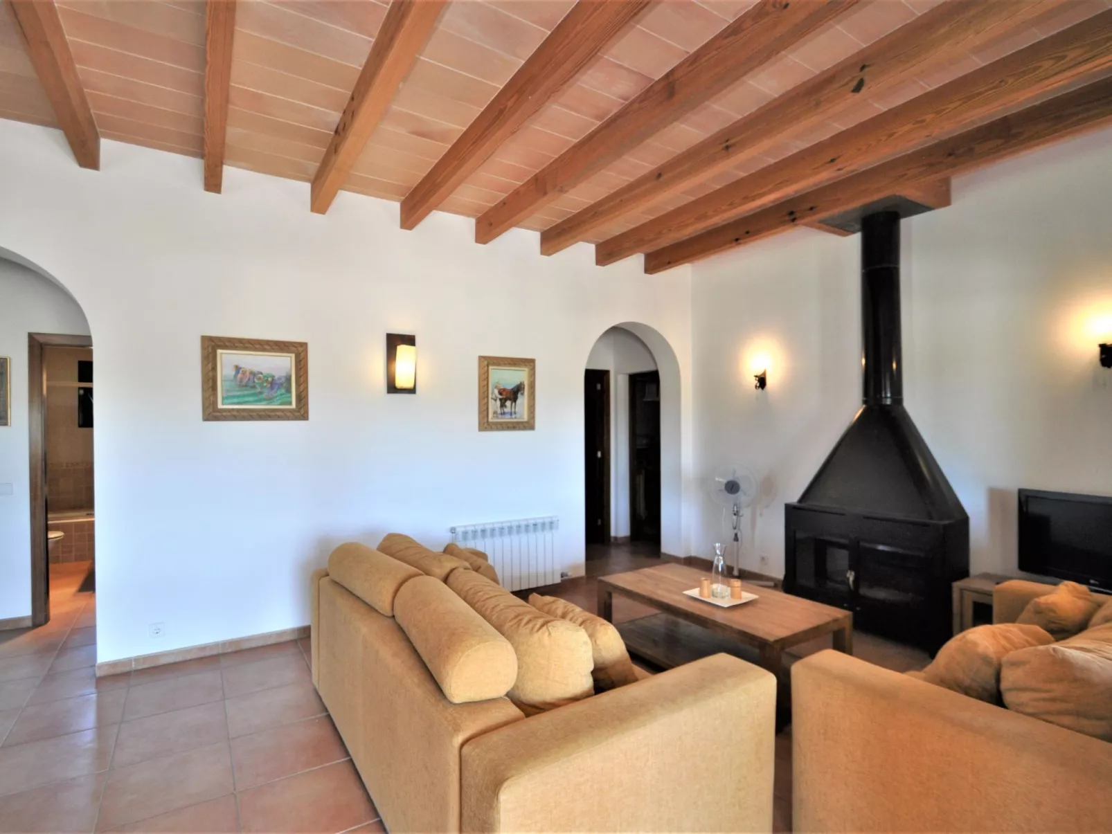 CAS BORRASSOS- Finca con piscina privada a 10 minutos de Palma.. BBQ. Wifi - Wi - Binnen