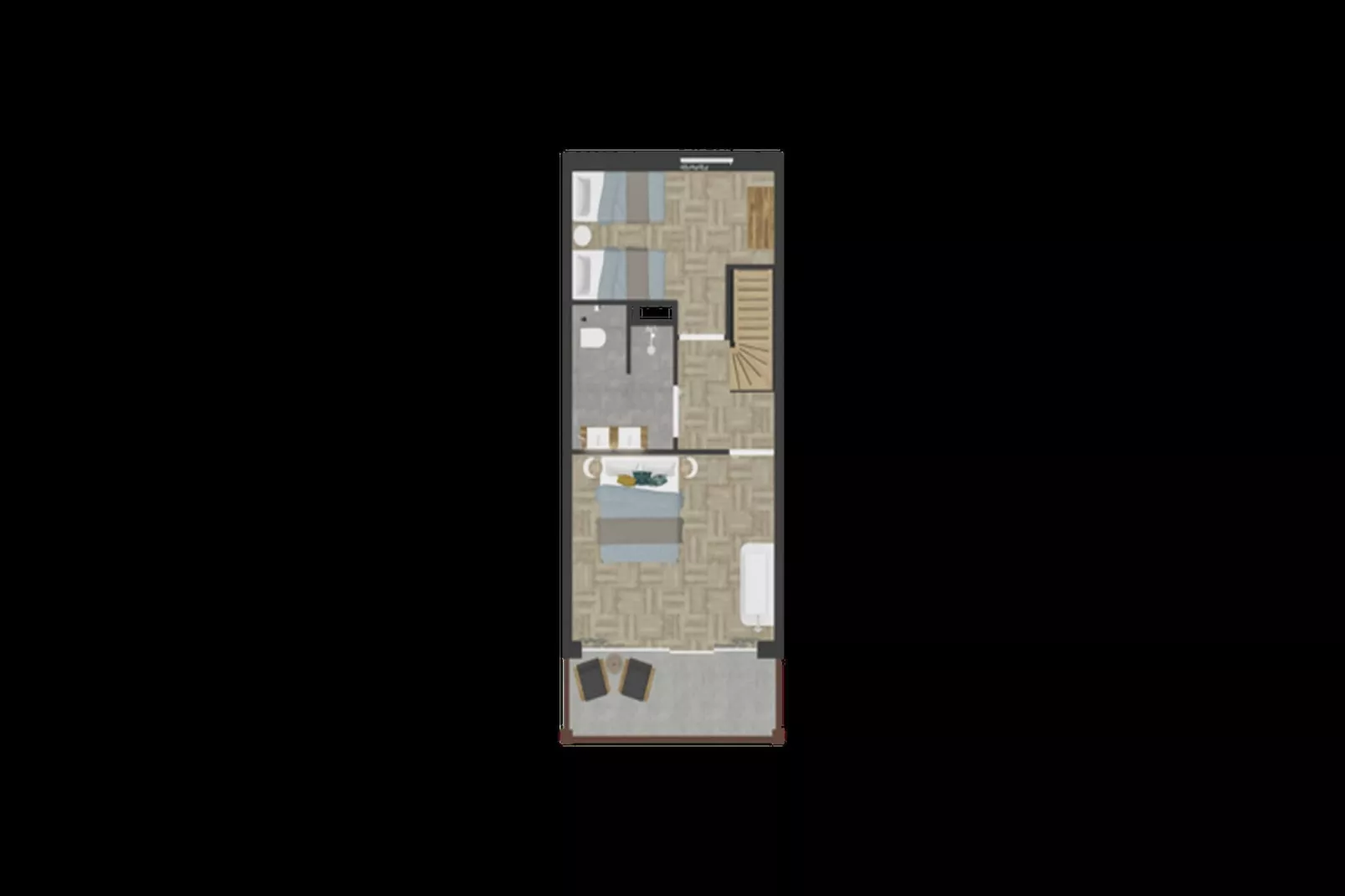 Luxury Beach Apartment | 8 Pers. - Plattegrond