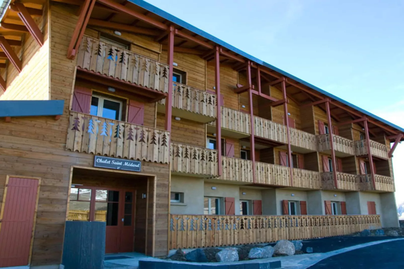 Les Chalets de l'Adet One alcove bedroom for six OTA - Exterieur winter