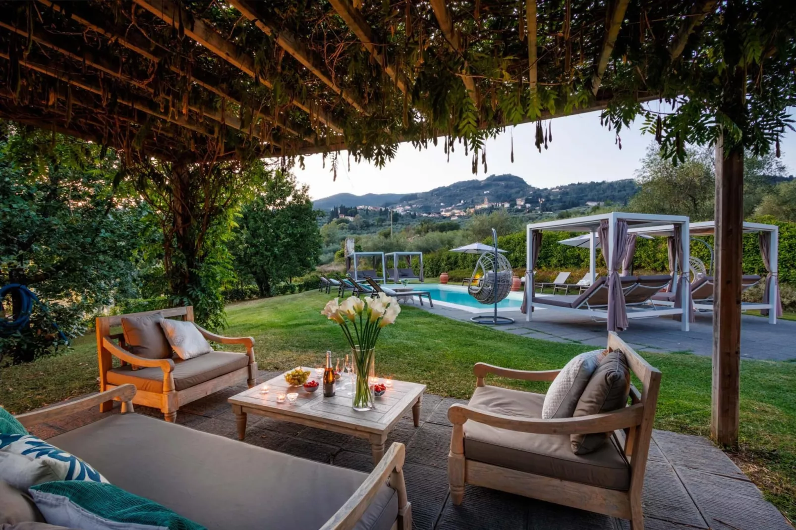 Casa San Gennaro at Borghetto Farmhouse - Terrasbalkon