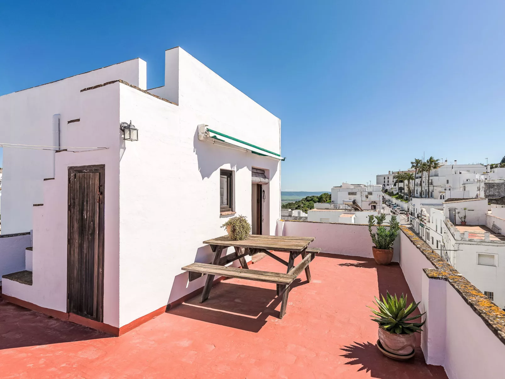 Wohnung mit großer Dachterrasse in Vejer - Buiten