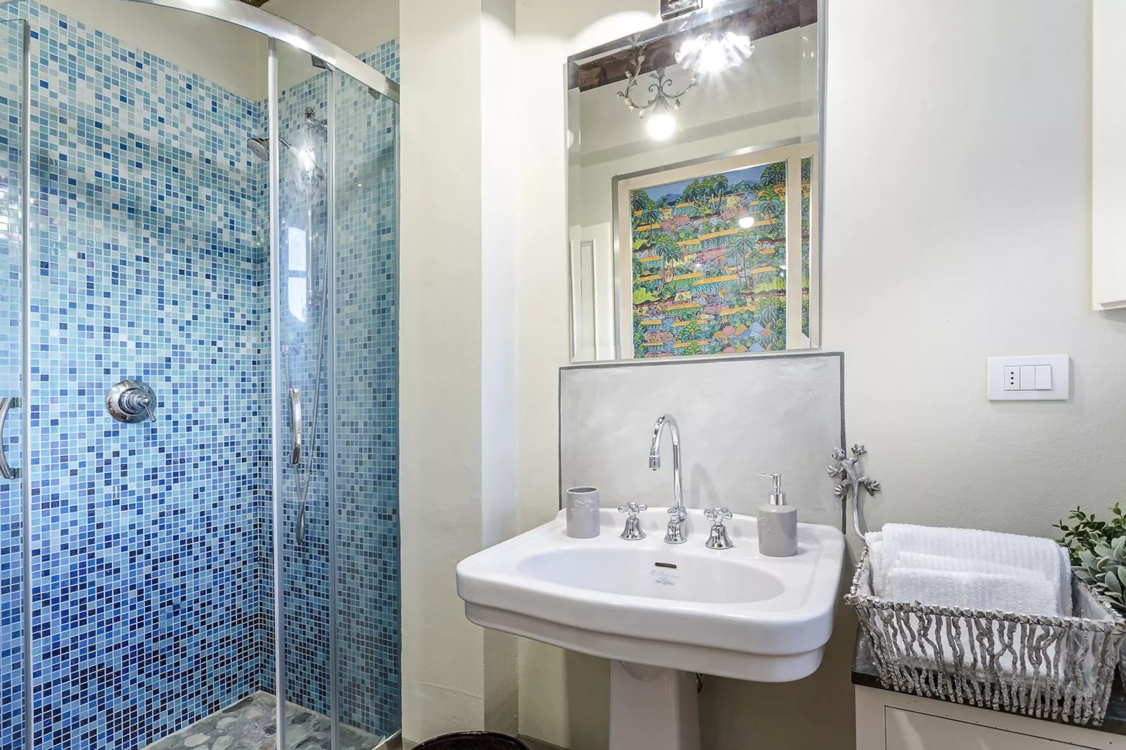 Il Frantoio Farmhouse Apartment - Badkamer