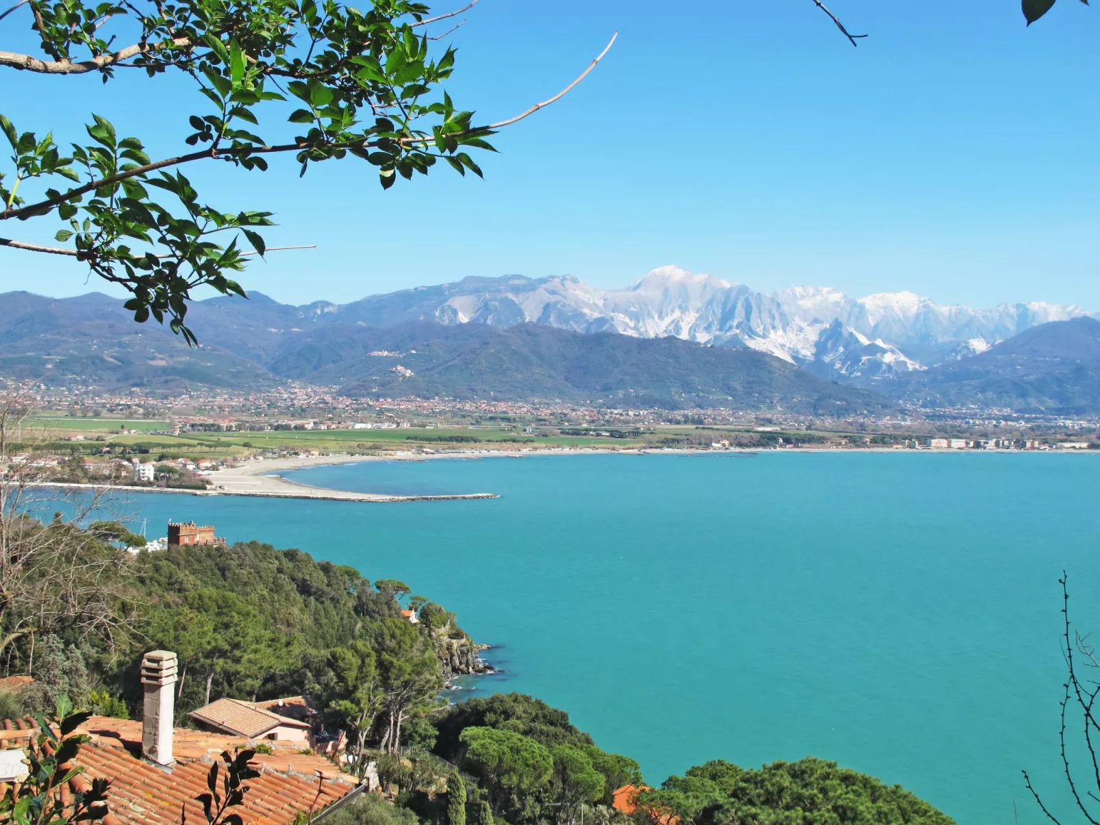 Zypressen, ein Haus im Wald an der ligurischen Riviera - Omgeving