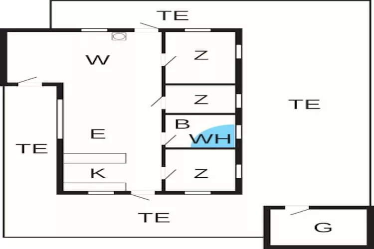 6 persoons vakantie huis in Ålbæk - Plattegrond