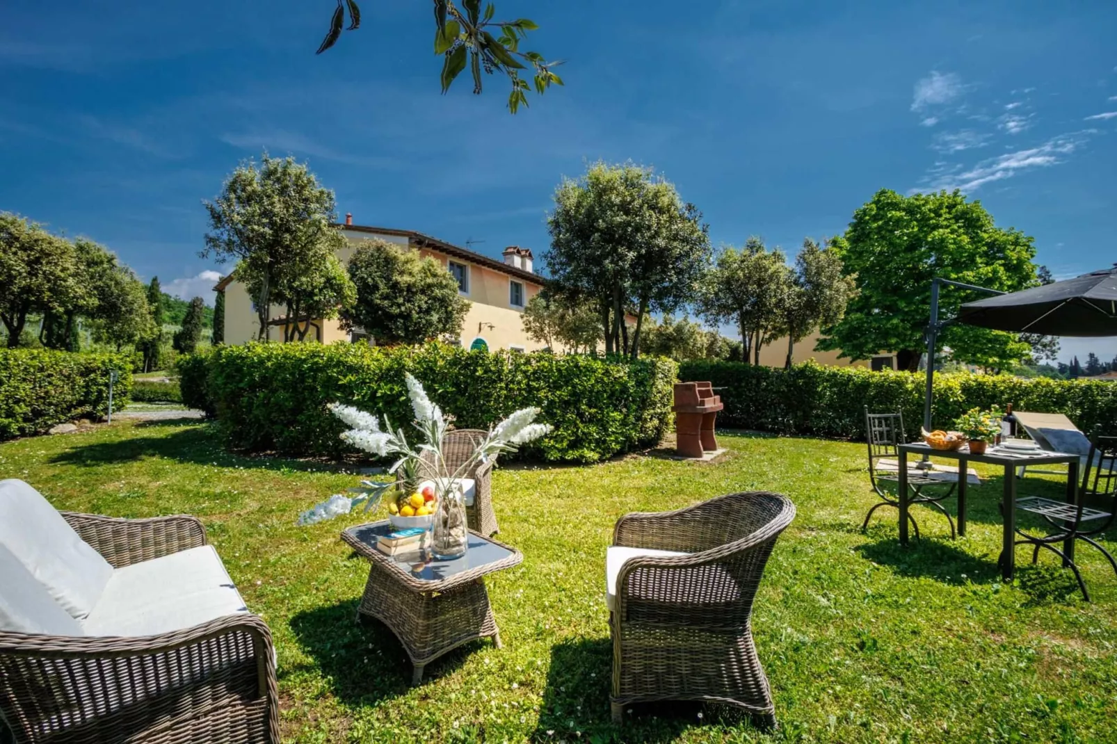 Anna Farmhouse Apartment in Wine Resort in Lucca - Tuinen zomer