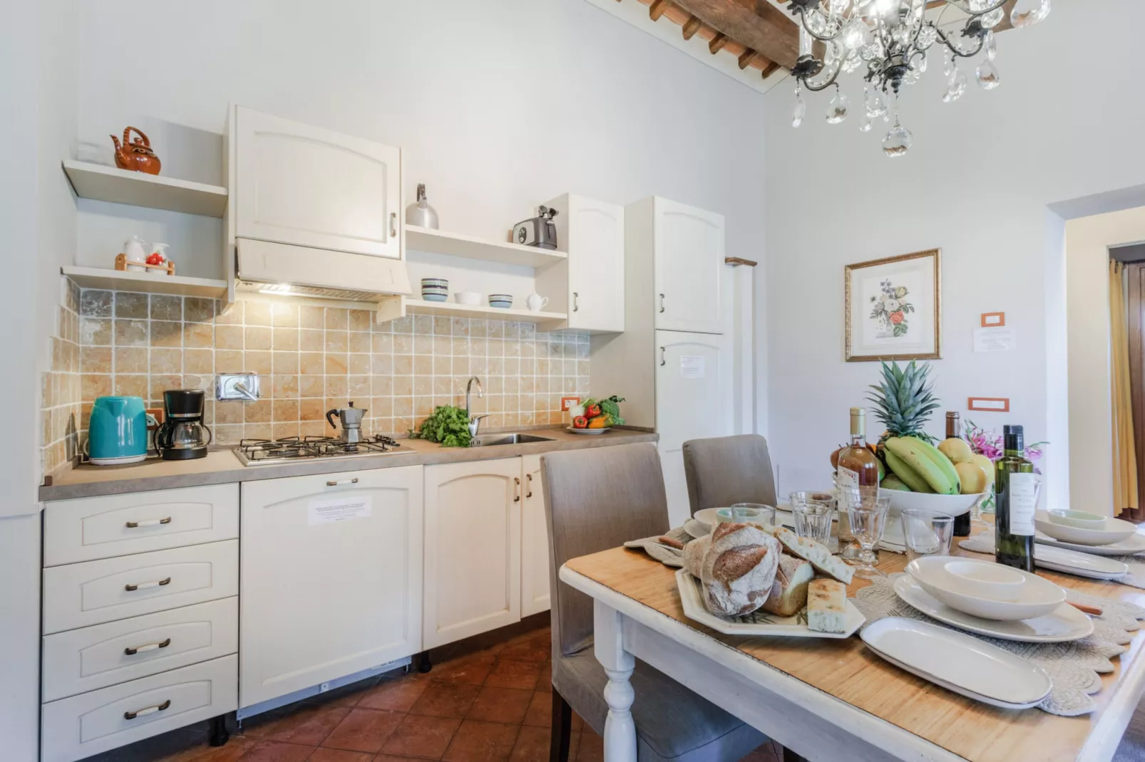 Maria Farmhouse Apartment in Wine Resort in Lucca - Keuken