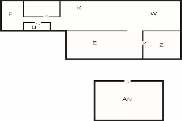 Vakantiehuis aan zee met privé-bijgebouw - Plattegrond