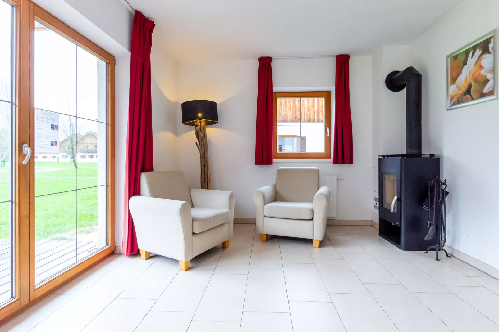 Luxery Salzkammergut Chalet E-Woonkamer