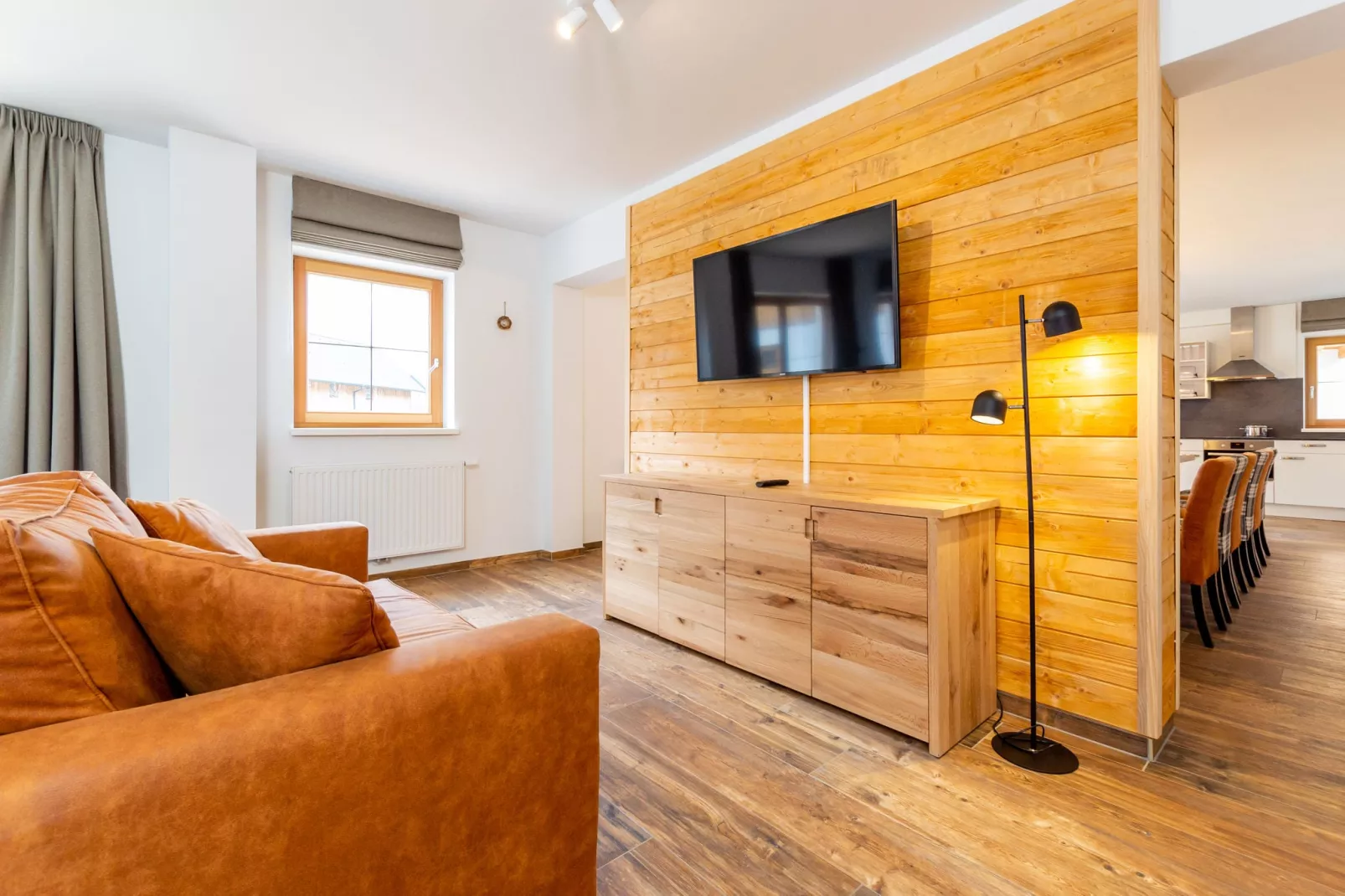 Luxery Salzkammergut Chalet H-Woonkamer
