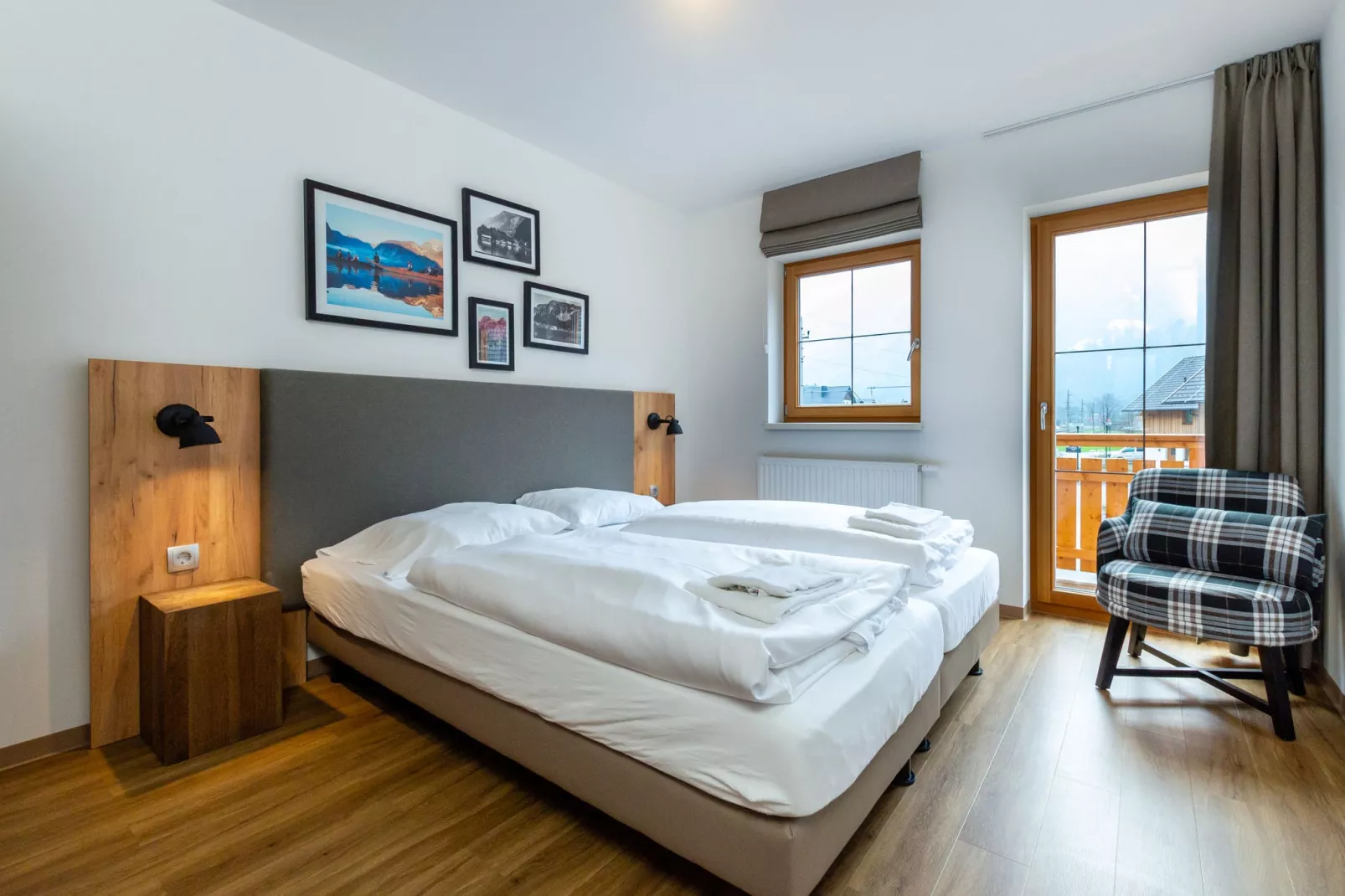 Luxery Salzkammergut Chalet H-Slaapkamer
