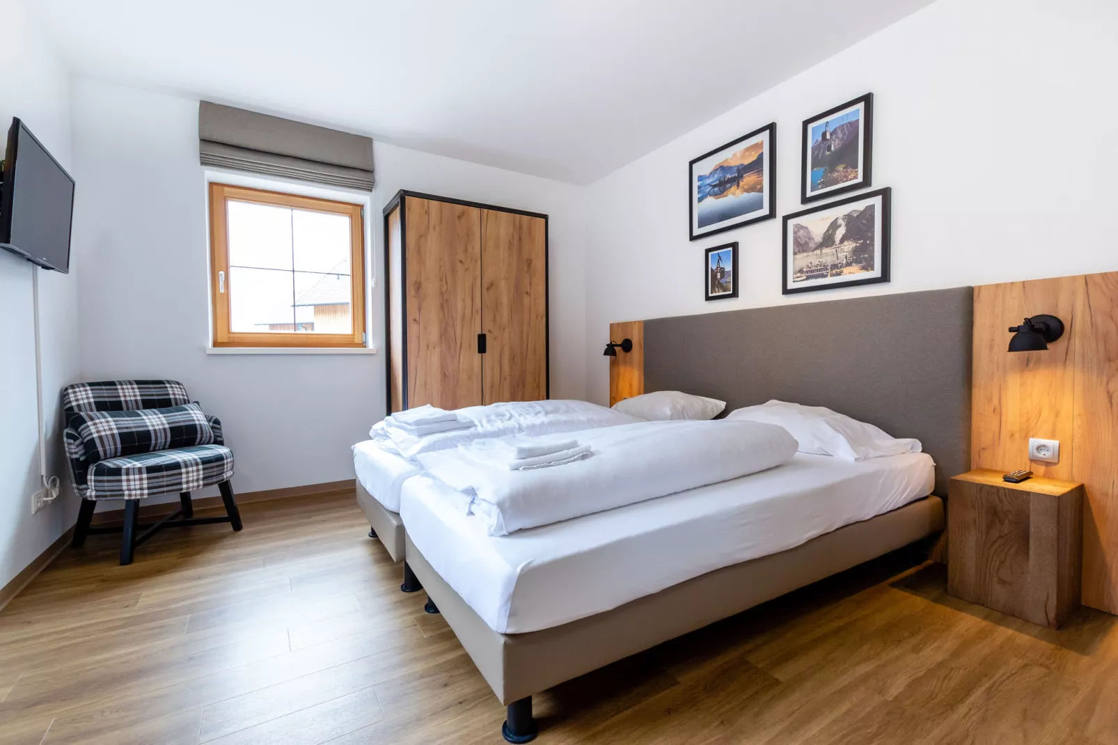 Luxery Salzkammergut Chalet H-Slaapkamer