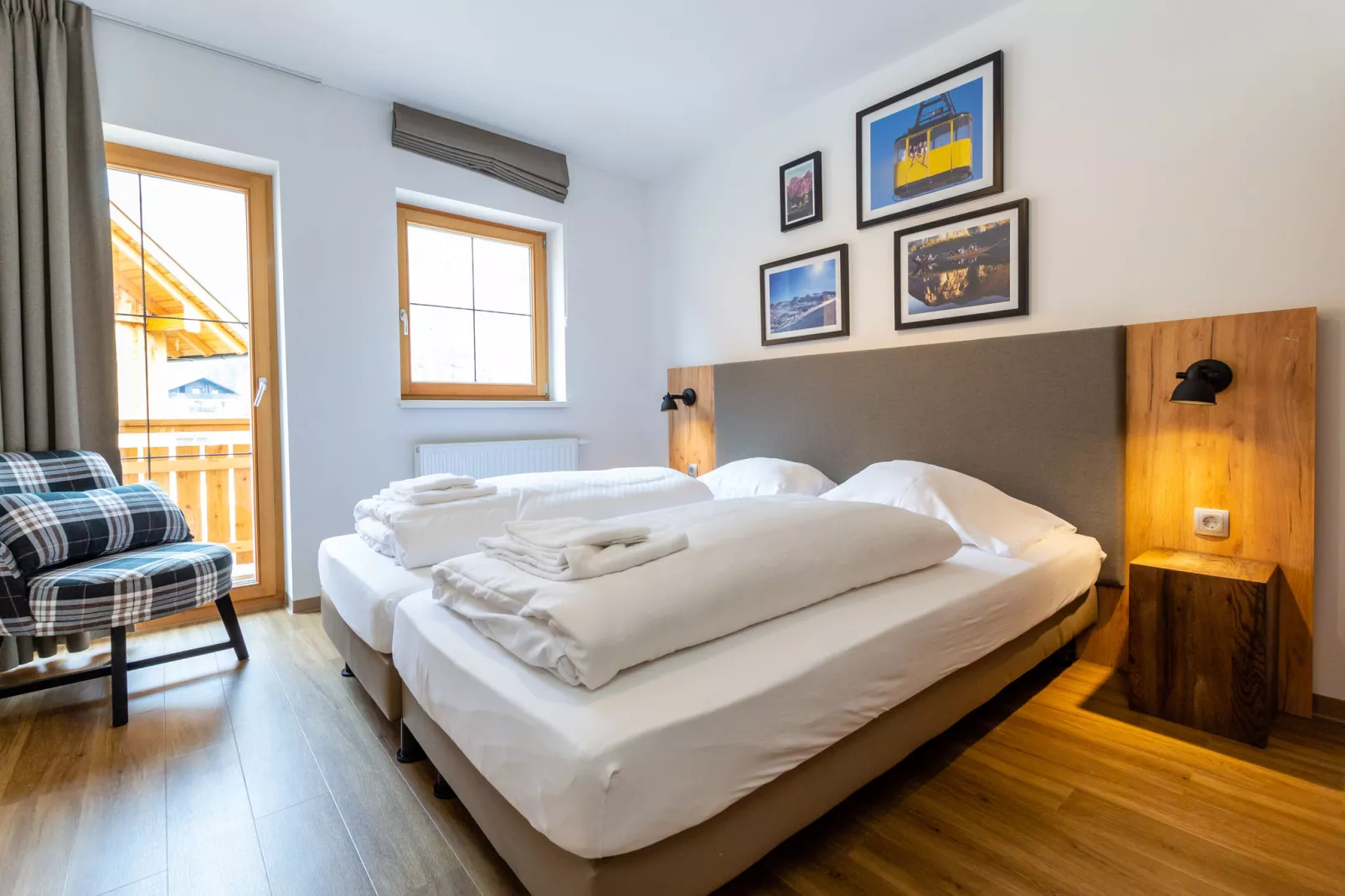 Luxery Salzkammergut Chalet H-Slaapkamer