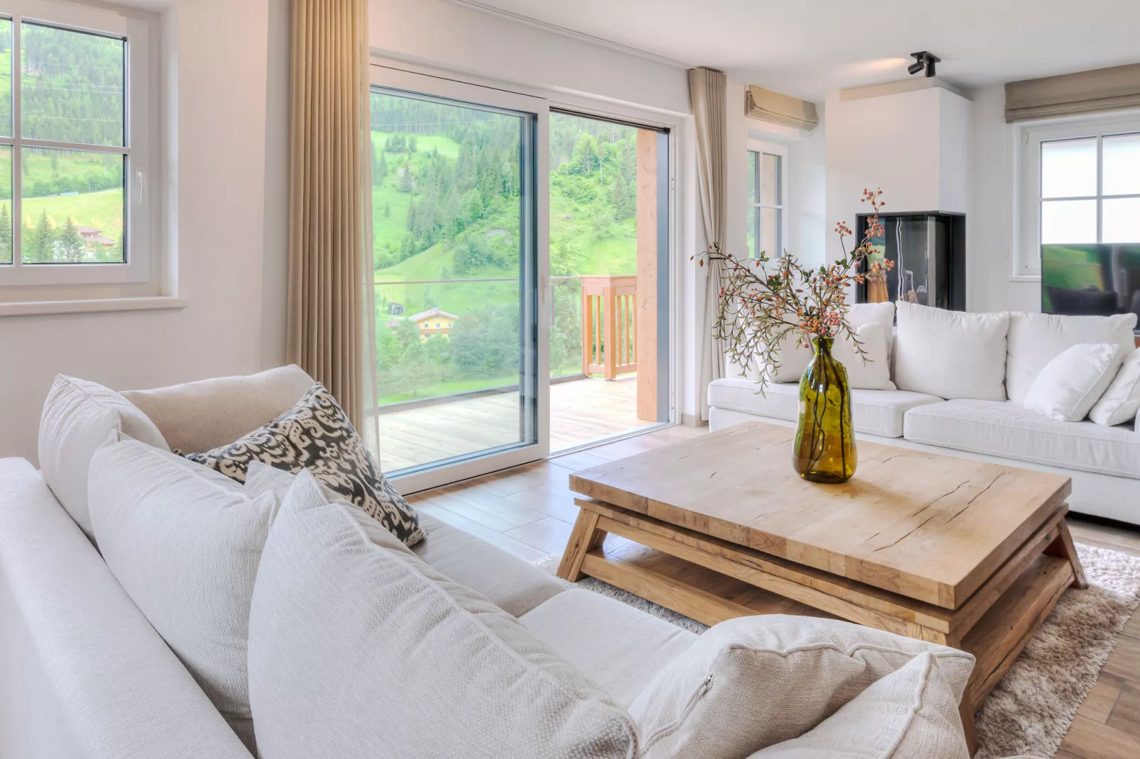Chalet Can Amper-Woonkamer