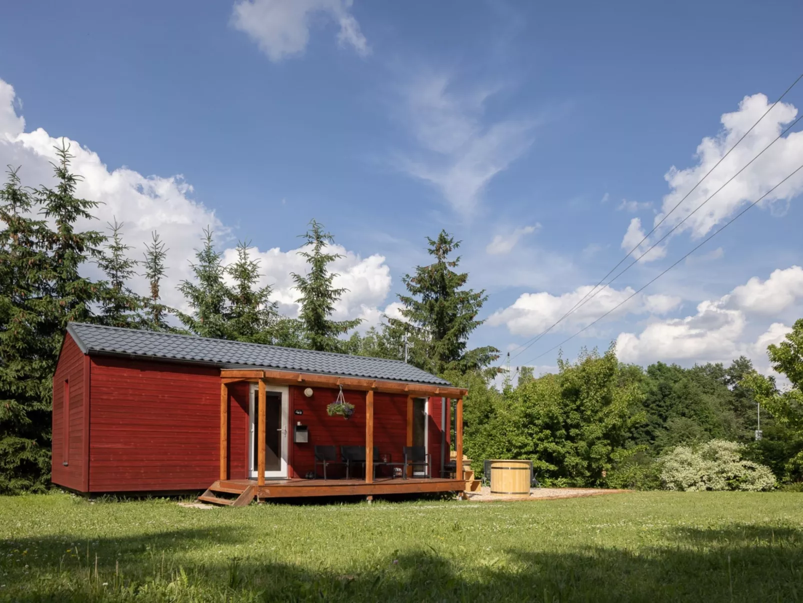 Pod Liščím kopcem 2+2 hot tube-Buiten