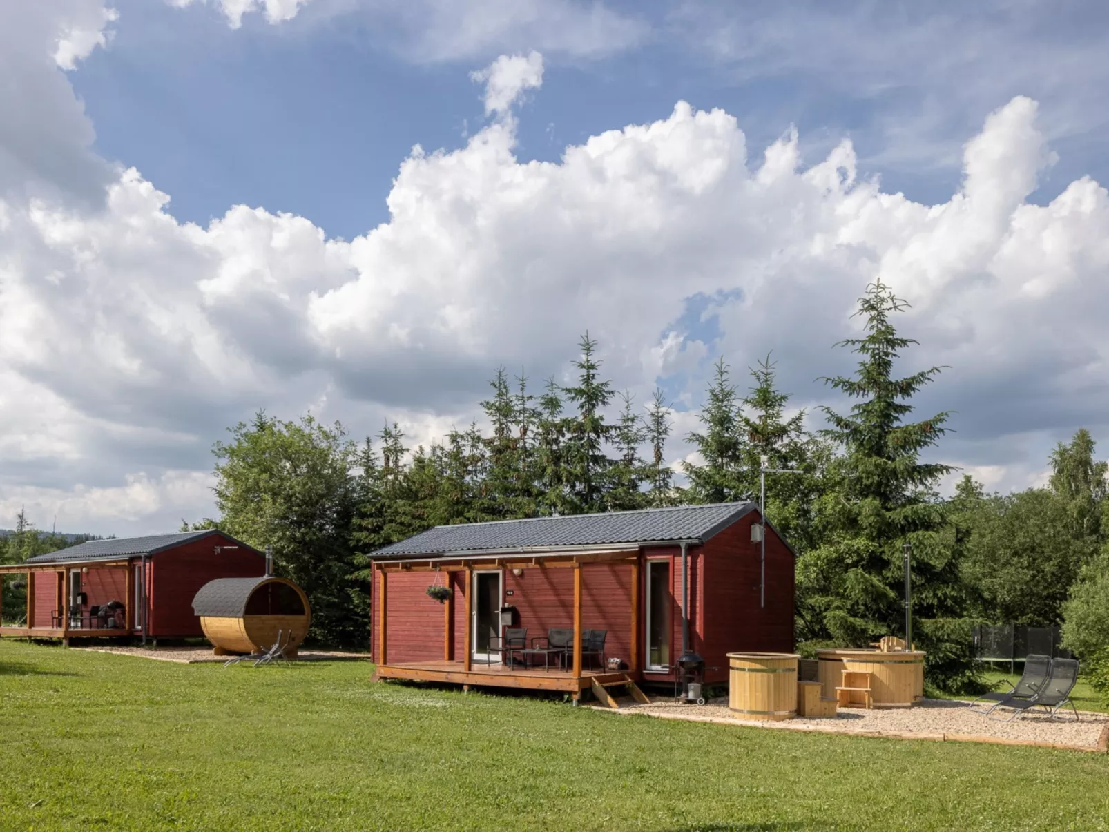 Pod Liščím kopcem 2+2 hot tube-Buiten