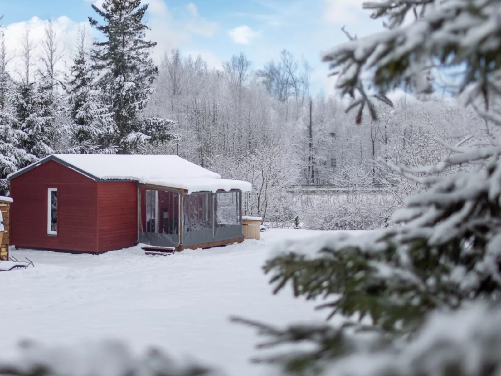 Pod Liščím kopcem 2+2 hot tube-Buiten