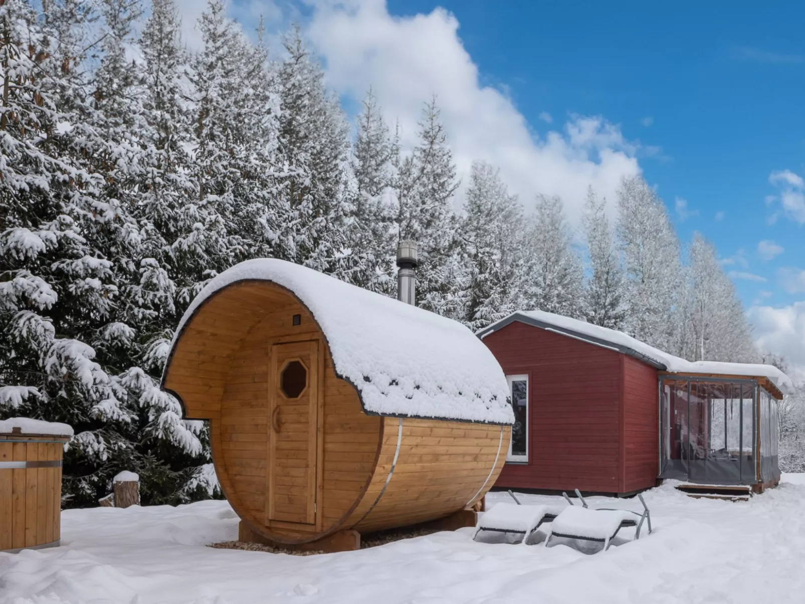 Pod Liščím kopcem 2+2 sauna-Buiten