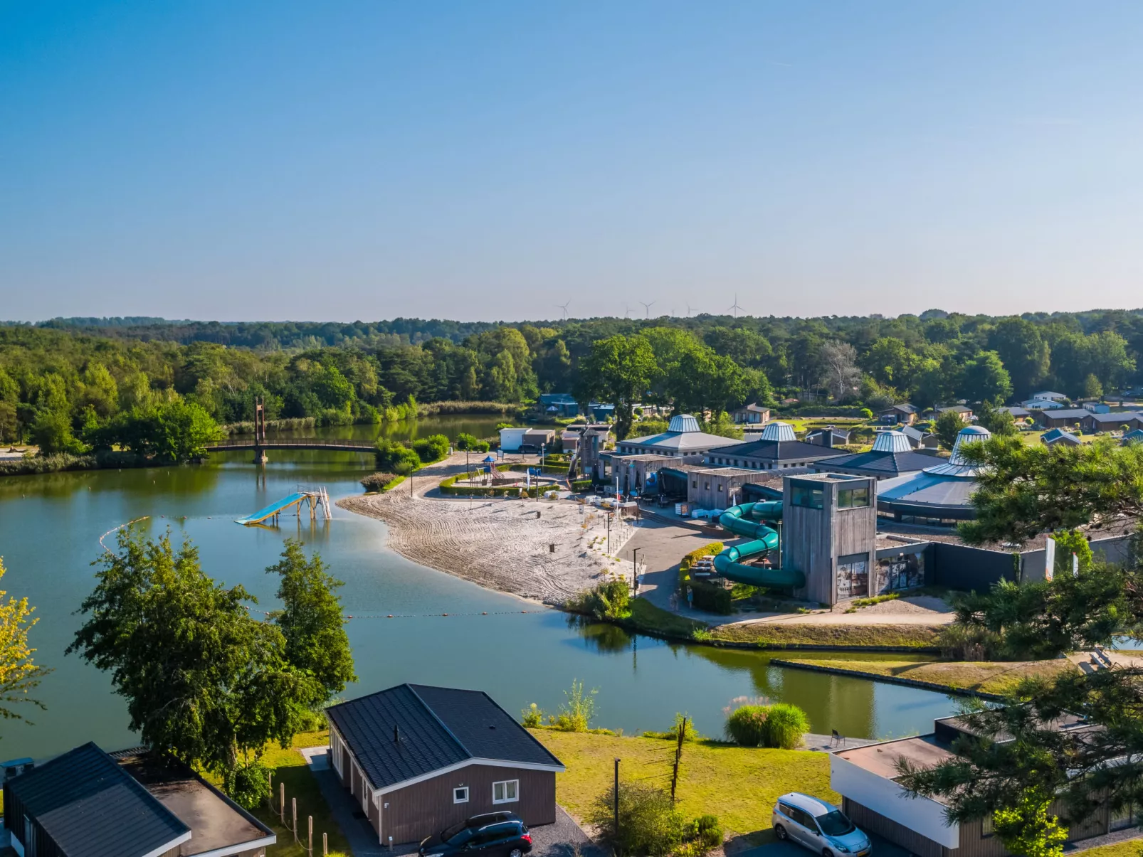 Glampingtent Silver Lodge 6-Buiten