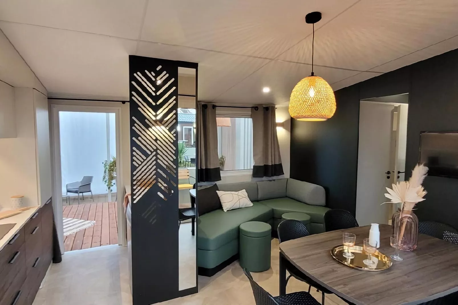 Résidence le Maquis Plage Type 3-Woonkamer
