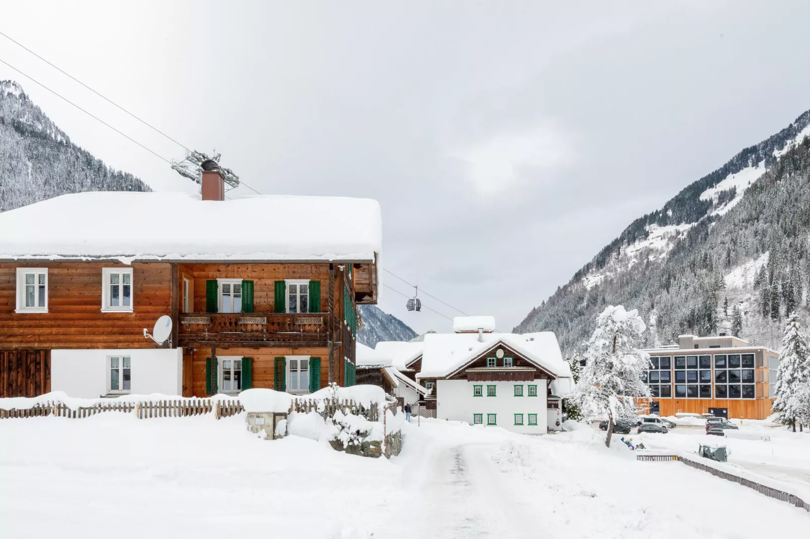 Ferienhaus Bodnerhof-Tuin winter