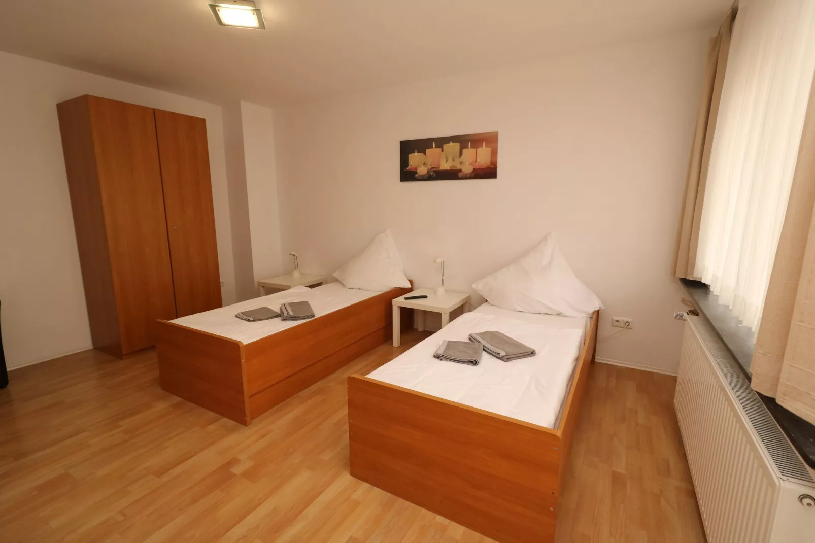Apartment in Essen mit Terrasse-Slaapkamer