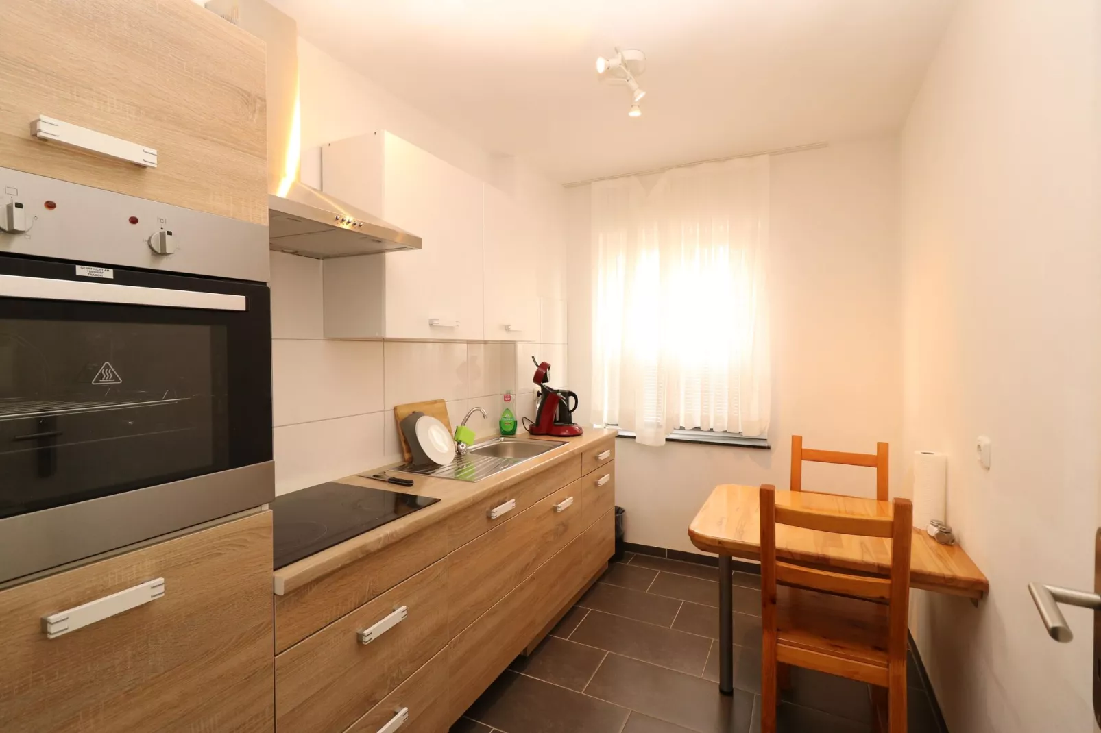 Apartment in Essen mit Terrasse-Keuken