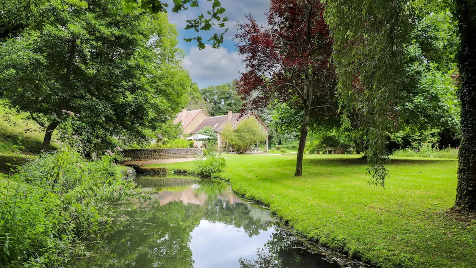 Moulin du 18ieme siècle-Tuinen zomer