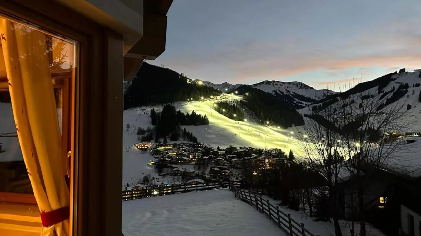 Traumlage Ski in - Ski out-Uitzicht winter